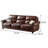 European retro country leather sofa
