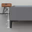 Cadre de lit / sommier en bois de vinyle de qualité supérieure de 14 pouces, durable, élégant, multicolore et base confortable avec pieds en plastique-1144269800-1144269808