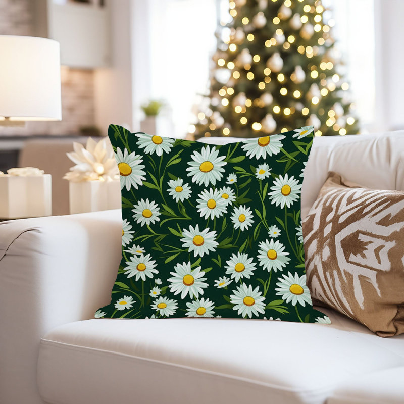 Floral Daisy Flowers XVI Modern, 18" H x 18" W