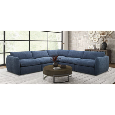 Kartikeya Upholstered L-Shaped Sectional Symmetrical