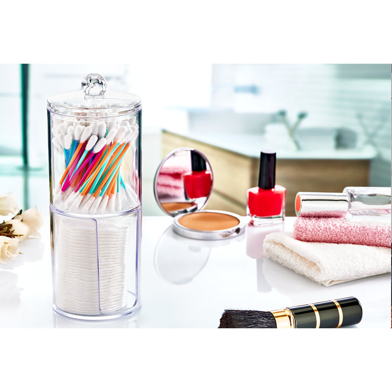 Abdulrehman Acrylic 2 Compartment Makeup Organiser