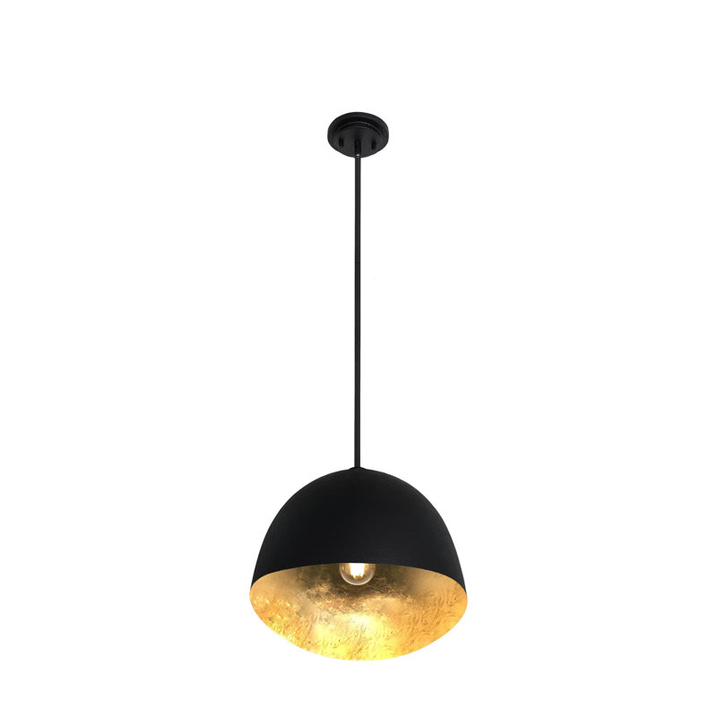 George Kovacs Eclos 15" Wide 1 Light Pendant, Black