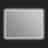 Eden 48" x 36" Rectangular LED Wall Mounted Mirror with Aluminum Frame, Defogger, Adjustable Temperature & Brightness - Matte Black-106331070-120782391