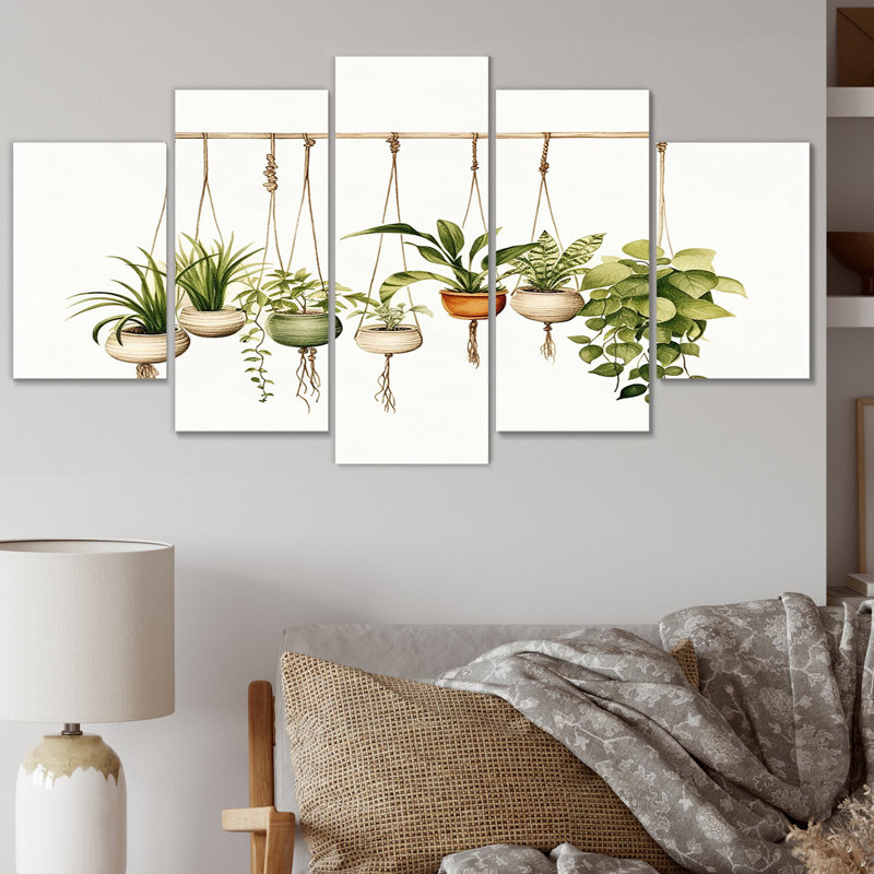Leitha - Plants Canvas Print - 5 Panels