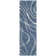 Ashal Abstract Shag Light Blue/Cream Area Rug