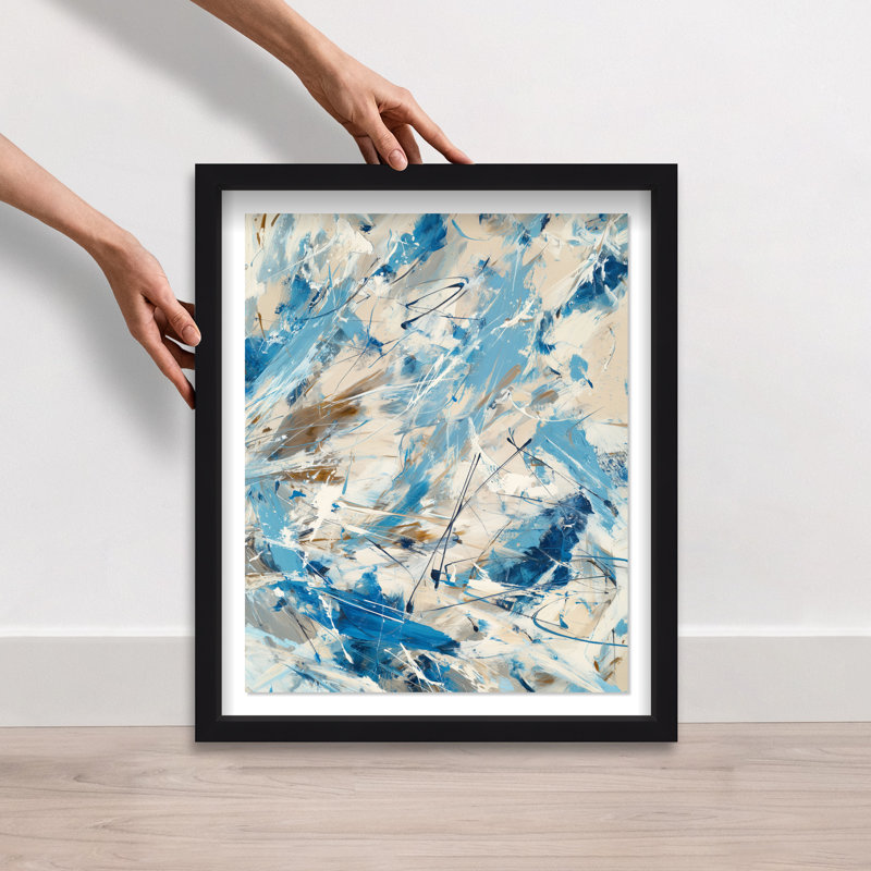 Terra Torrent II Framed Graphic Art, 25.5"H x 31.5"W, White Shadowbox