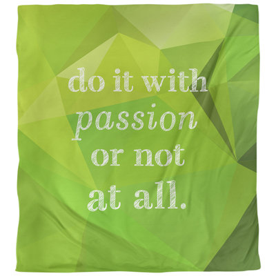 Housse de couette simple avec citation inspiration passion