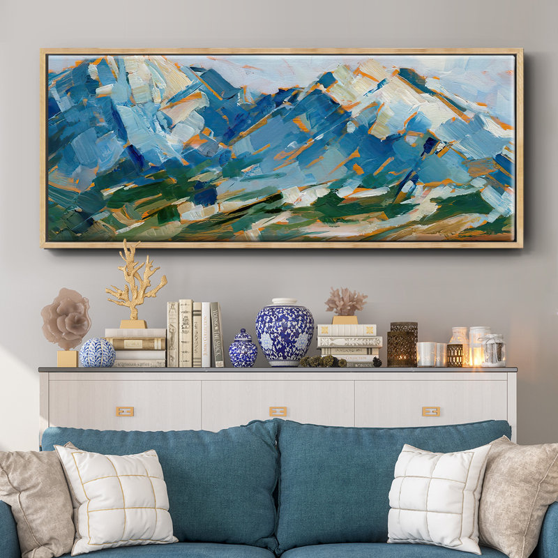 Blue Mountain Peaks I - toile encadrée, H 20 po x l 50 po