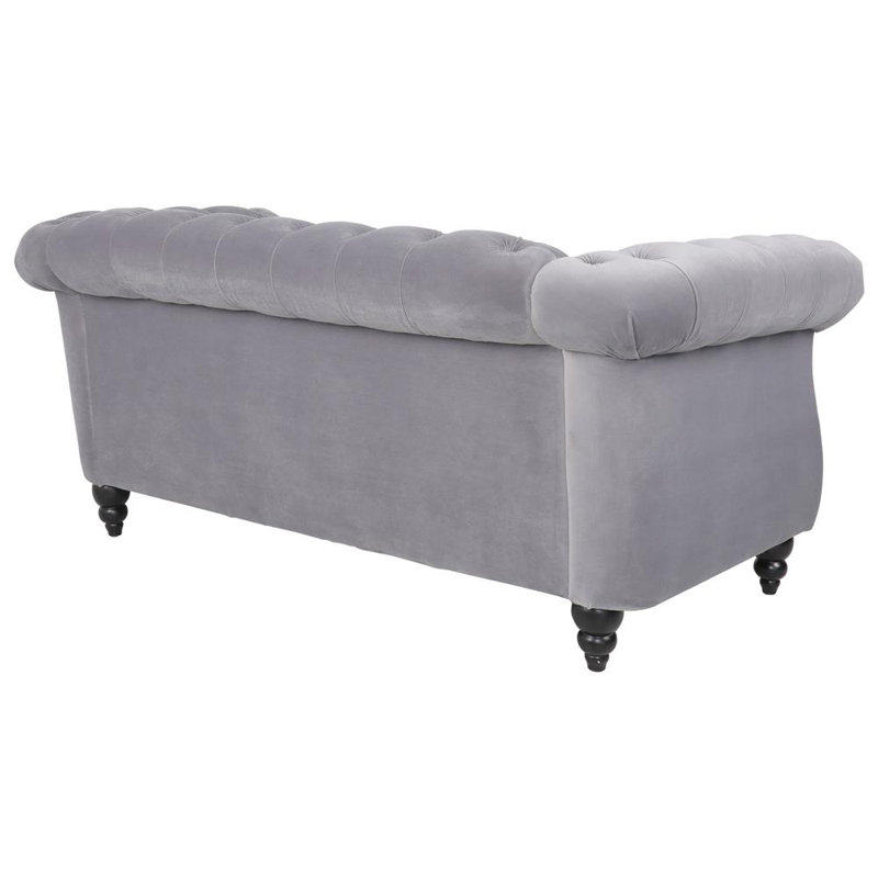 Famke Fabric 67'' Reception Loveseat, Grey
