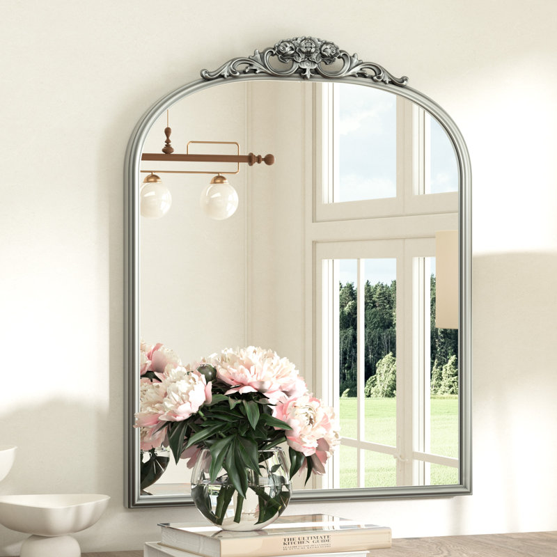 Miroir mural Arnott, Argent antique, 30 po x 24 po