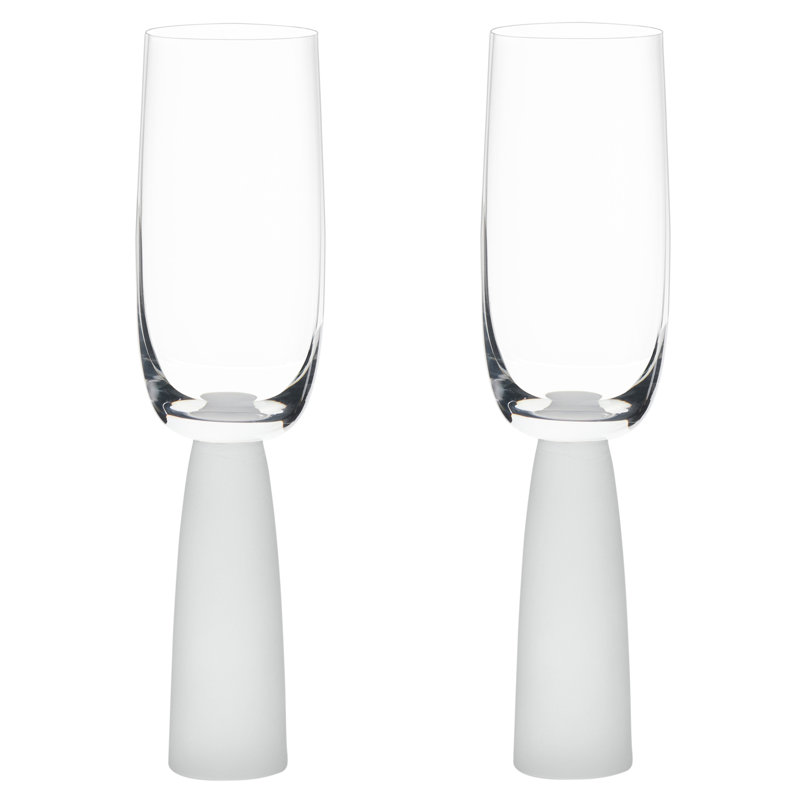 Peri Ensemble de verres à pied champagne, Frost