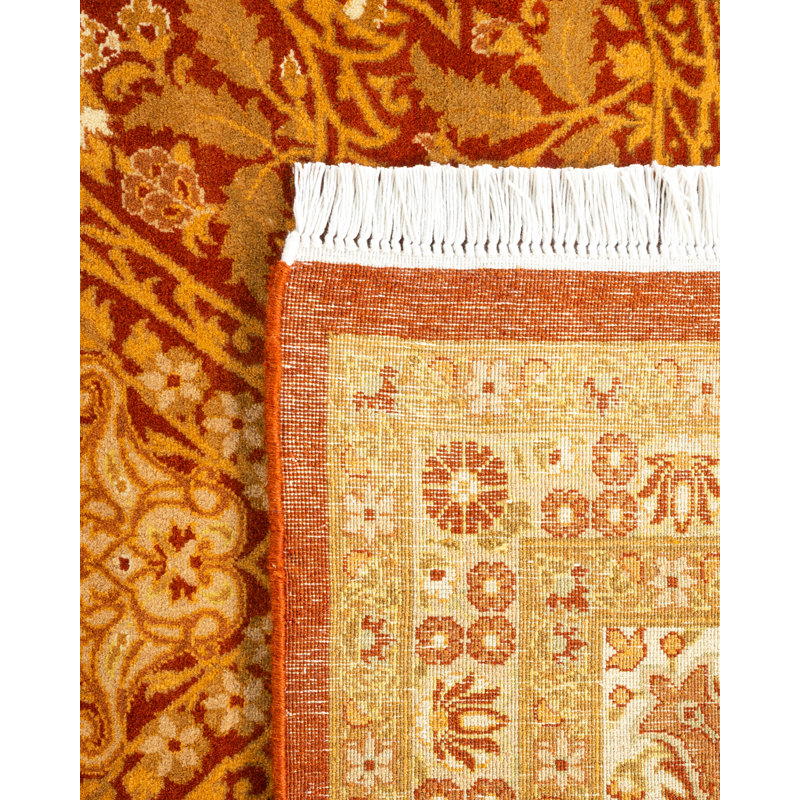 Tapis unique en laine noué à la main 8 pi 3 po x 10 pi 4 po nouvel âge Hayner