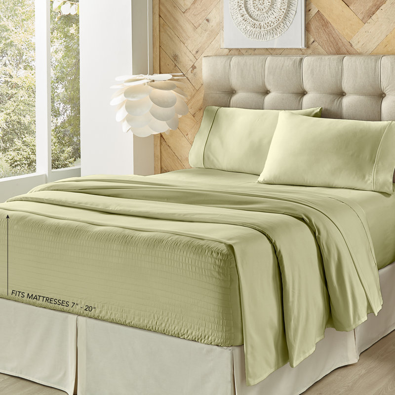 King Sage Solid Cotton Sheet Set