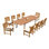 Ezequiel Outdoor 9 - Piece Teak Dining Set