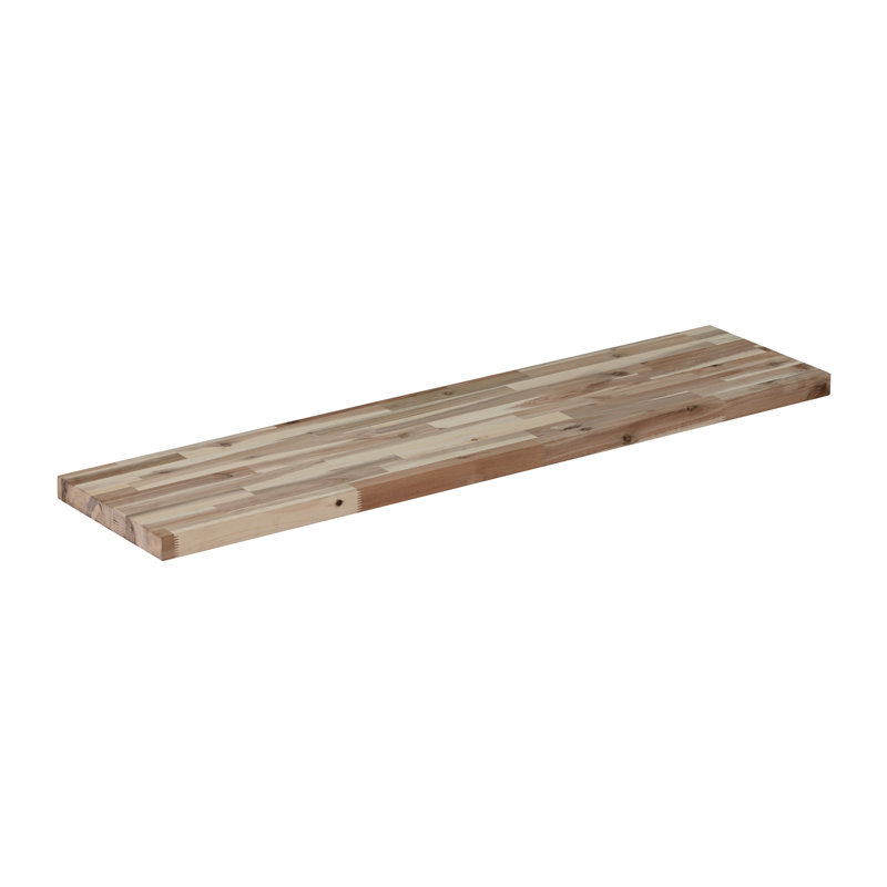 Tablette en acacia brut
