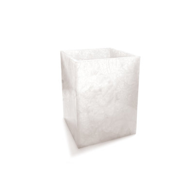 Premium Rock Crystal (Snow Quartz) Waste Bin
