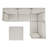 Modular Power Sectional With Ottoman-974076326