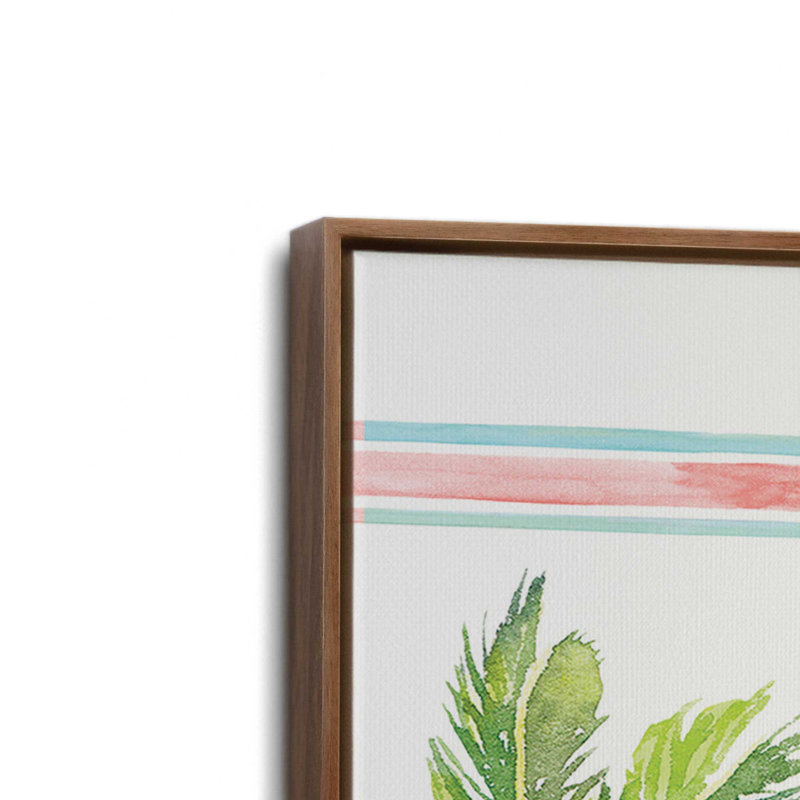 «Sand, Surf and Sun» par Mollie B., reproduction d'art, L 8 po x H 12 po, Brun, Toile avec cadre