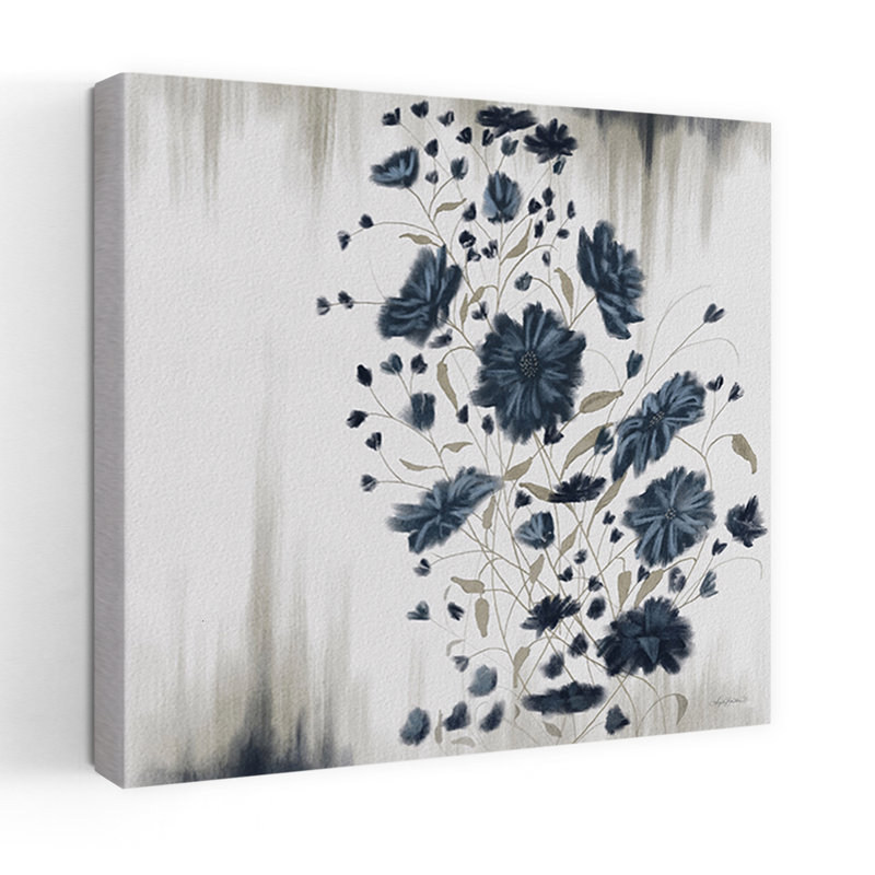 Doozies, art abstrait contemporain de fleurs, H 36 po x l 36 po