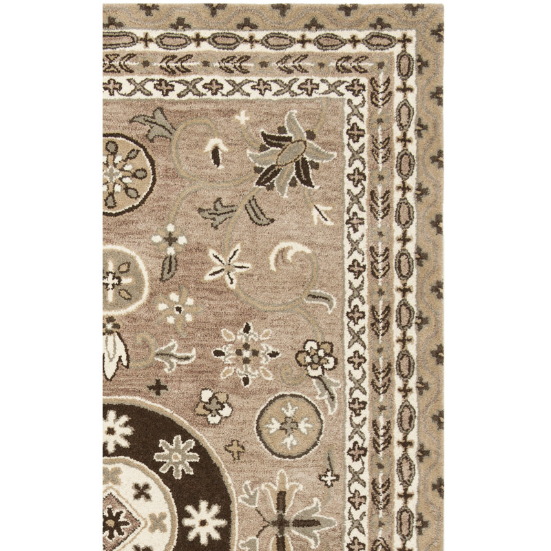 Tapis oriental en laine touffeté à la main Cruz, Tapis de couloir 2 pi 3 po x 7 pi