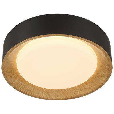 Maddy 3CCT LED Flush Mount - 13.75" - Matte Black Finish