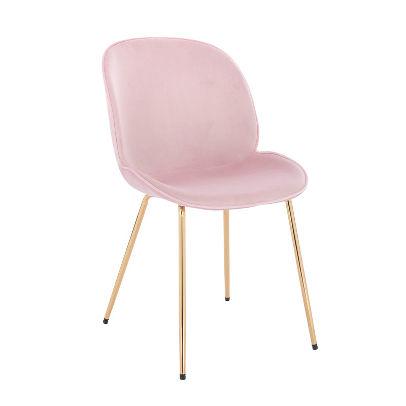 Chaise Lotus Gold - bleu - ensemble de 4, Rose