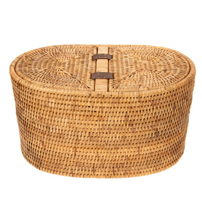 Couvre-boîte à mouchoirs en rotin Esmeray
