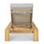 Chaise longue en teck Solera