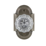 Cottage Plate with Crystal Door Knob