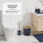 Complete 22 Piece Bathroom Accessory Set with Bath Rugs, Shower Curtain Set, Liner, and Hooks-95756590
