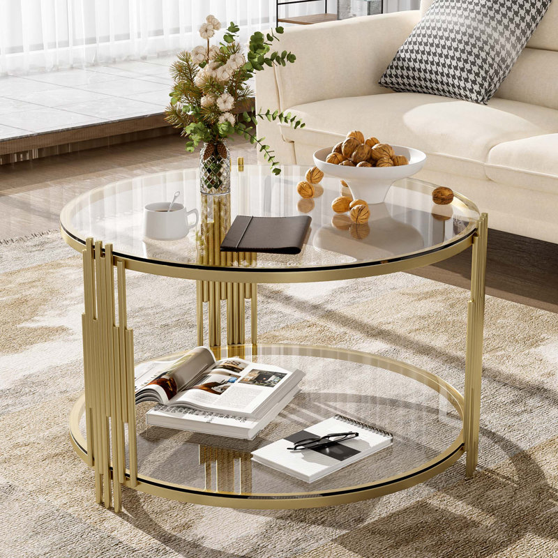 Table basse moderne Modern Mirror, Transparent