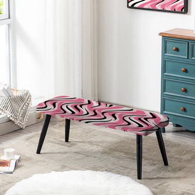 Papier peint rose avec motif zébré rose