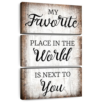 Kema My Favorite Place Couples Quote Wall Sign