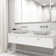 Vinca 18" L x 14" W x 5" H Rectangular White Matte Stone™ Vessel Bathroom Sink with 10" H Faucet