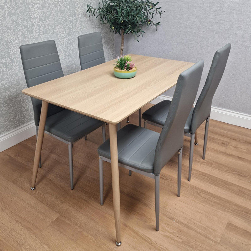 4 - Person Dining Set, Grey