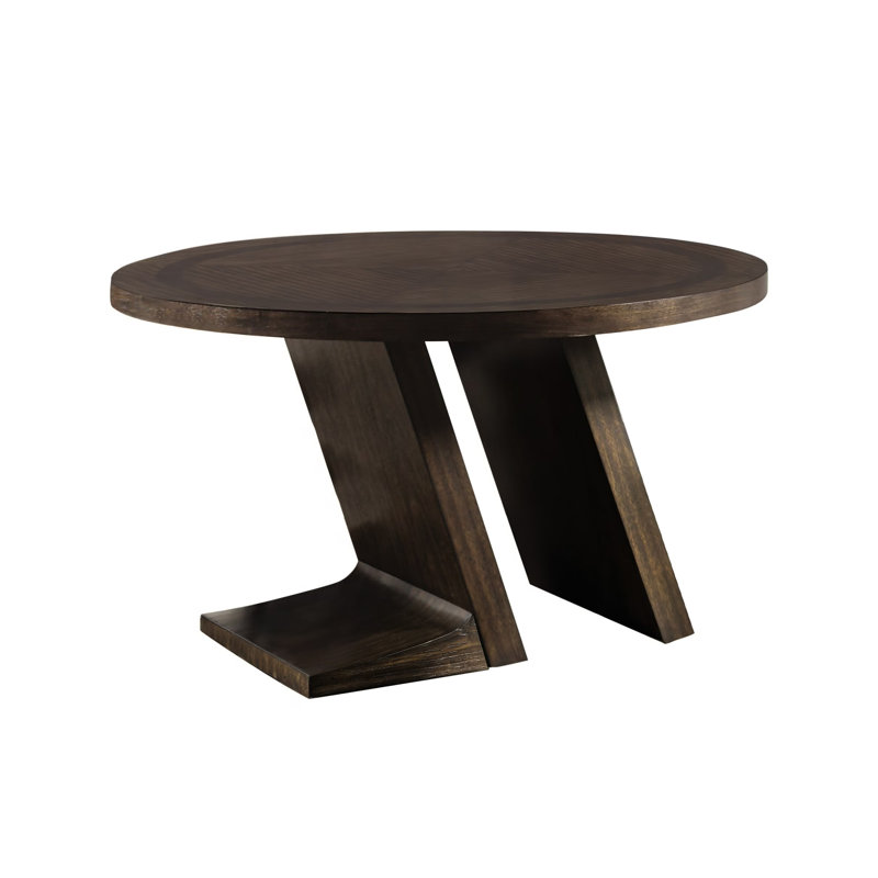 Table de salle à manger ronde 54,4 po, espresso