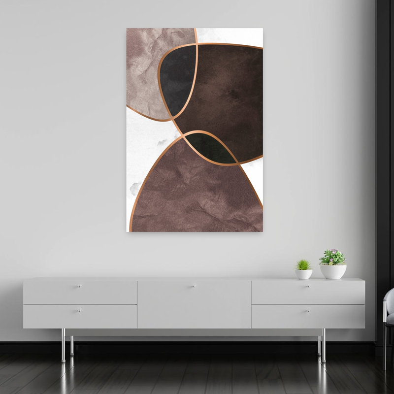 Velvet Shapes 4, art contemporain abstrait, H 60 po x l 40 po