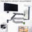 Vivo Pneumatic Heavy Duty Wall Mounted Keyboard Tray