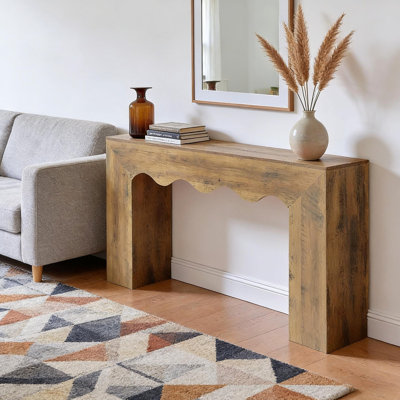 Table de canapé stable, console rustique, table d'appoint