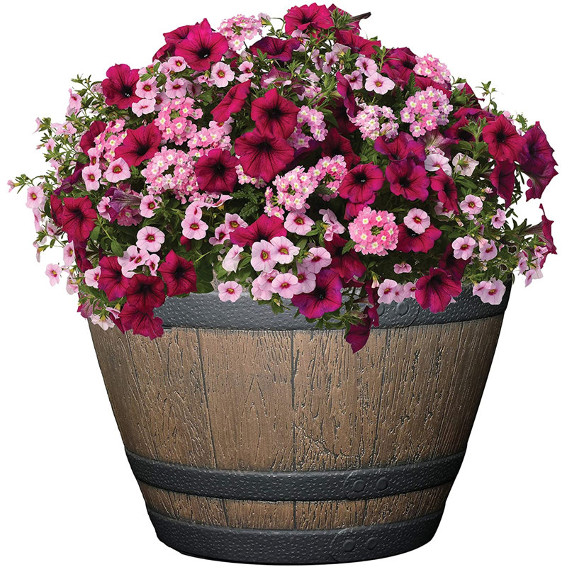 Hydetown Pot Planter, 6.25" H x 9" W x 6" D, Walnut Brown
