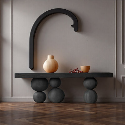 Modern Ash Wood Luxury Console Table