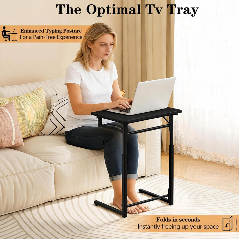 Iron Standing Desk, 80*40cm, Black