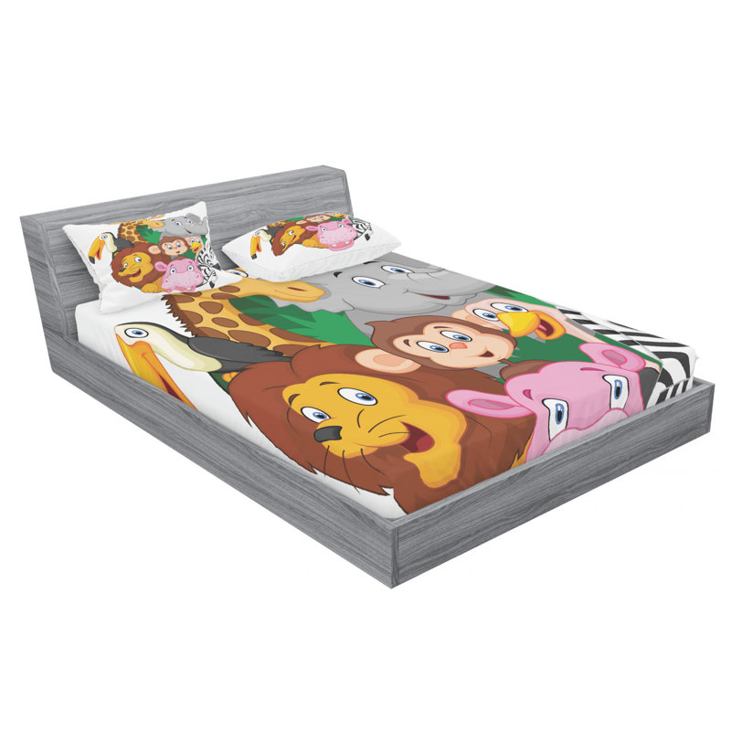 Microfiber Sheet Set, Queen Sheet Set with Fitted Sheet