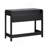 Transitional Reeded Writing Desk With Drawer - Black
