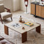 Table basse en bois massif au design minimaliste