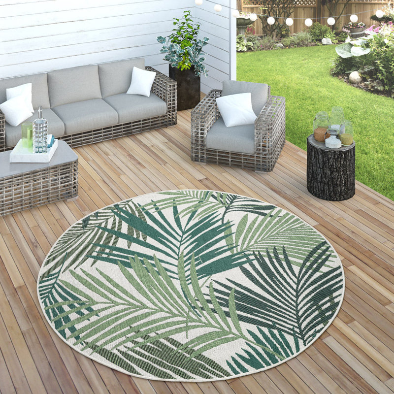 Tapis d'intérieur / extérieur Kitts , Rond 6 pi 7 po
