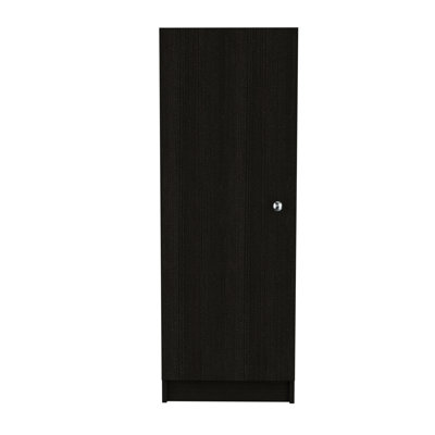 Garde-manger à une porte Belleria avec quatre tablettes intérieures, rangement autoportant