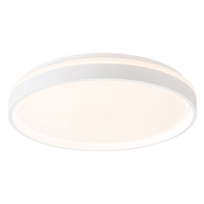 Beanie 15-in White dimmable LED Flush Mount