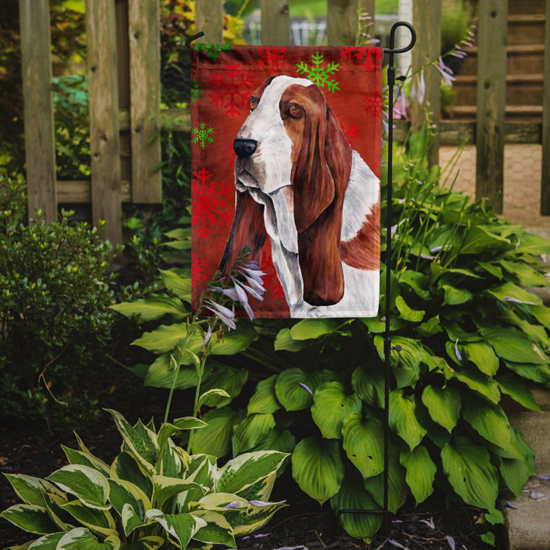 Drapeau rouge et vert Vart, Basset hound 1