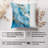 Abstract Blue Crystal Marble Geode VII Modern-99960017